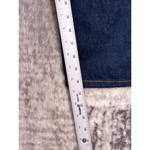 The Great Miner Jeans 27 Womens High Rise Relaxed Straight Dark Wash Denim - Picture 5 of 7